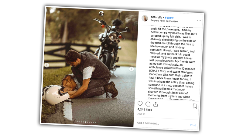 Illustration for article titled A Guide To Making Your Next Motorcycle Wreck More Instagrammable